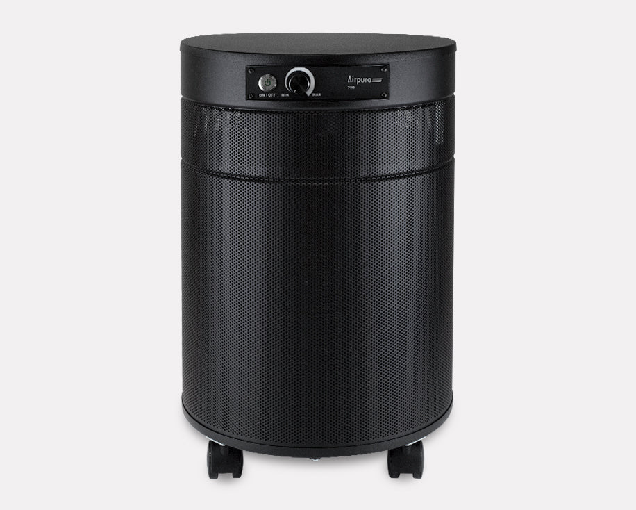 Airpura R700 Air Purifier, Black, front