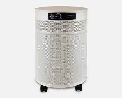 Airpura G700 Air Purifier, Odor-Free Carbon, MCS, 18 lb Carbon, Cream, front view on grey studio background