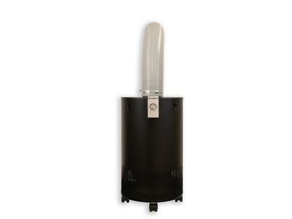 Airpura 900 Fume Extractor, Workshop and Laser Fumes, 20 lb Carbon, front view with extraction arm fitted