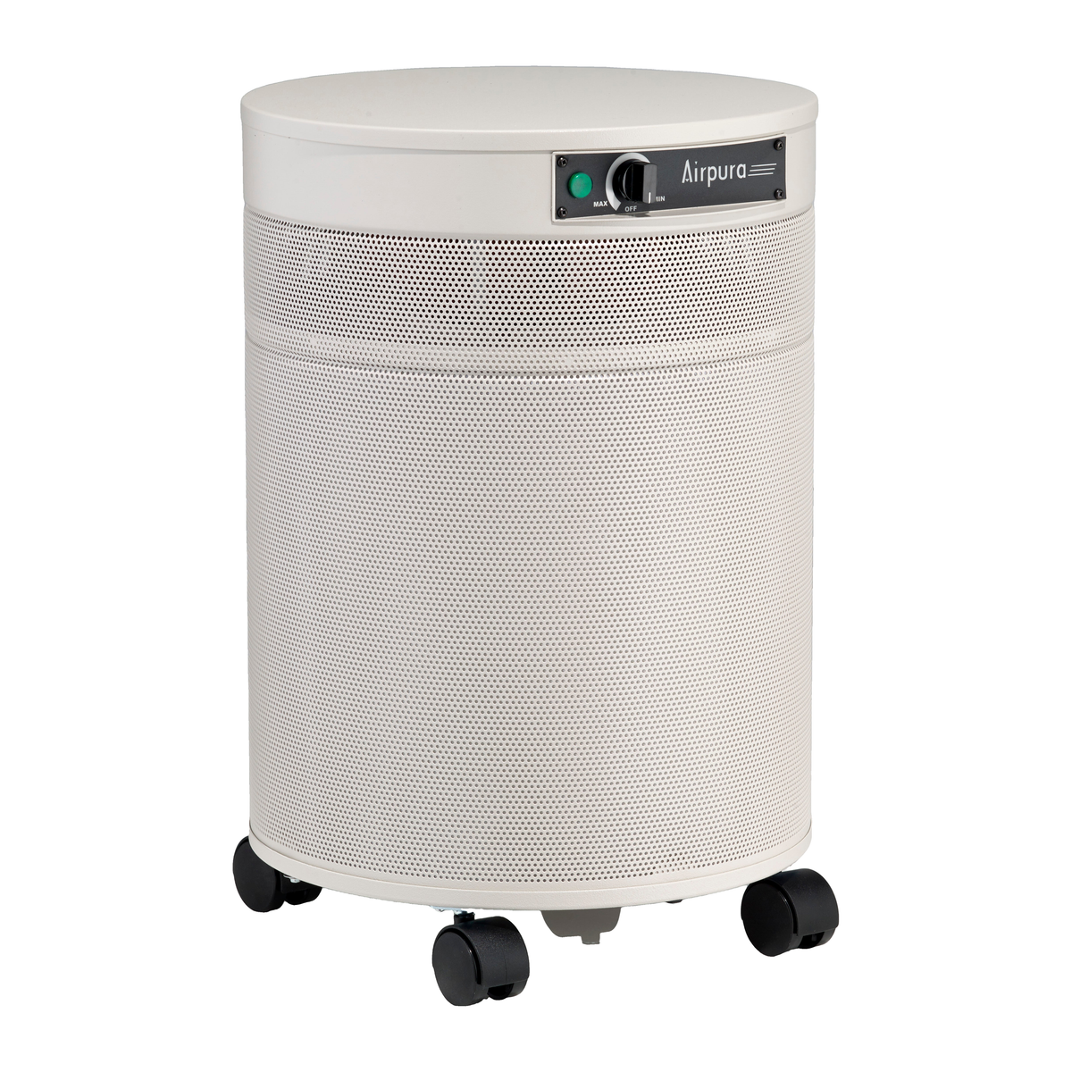 Airpura I600 Air Purifier, Particles Only, True HEPA, No Carbon, 2,000 Sq Ft, Cream, side view