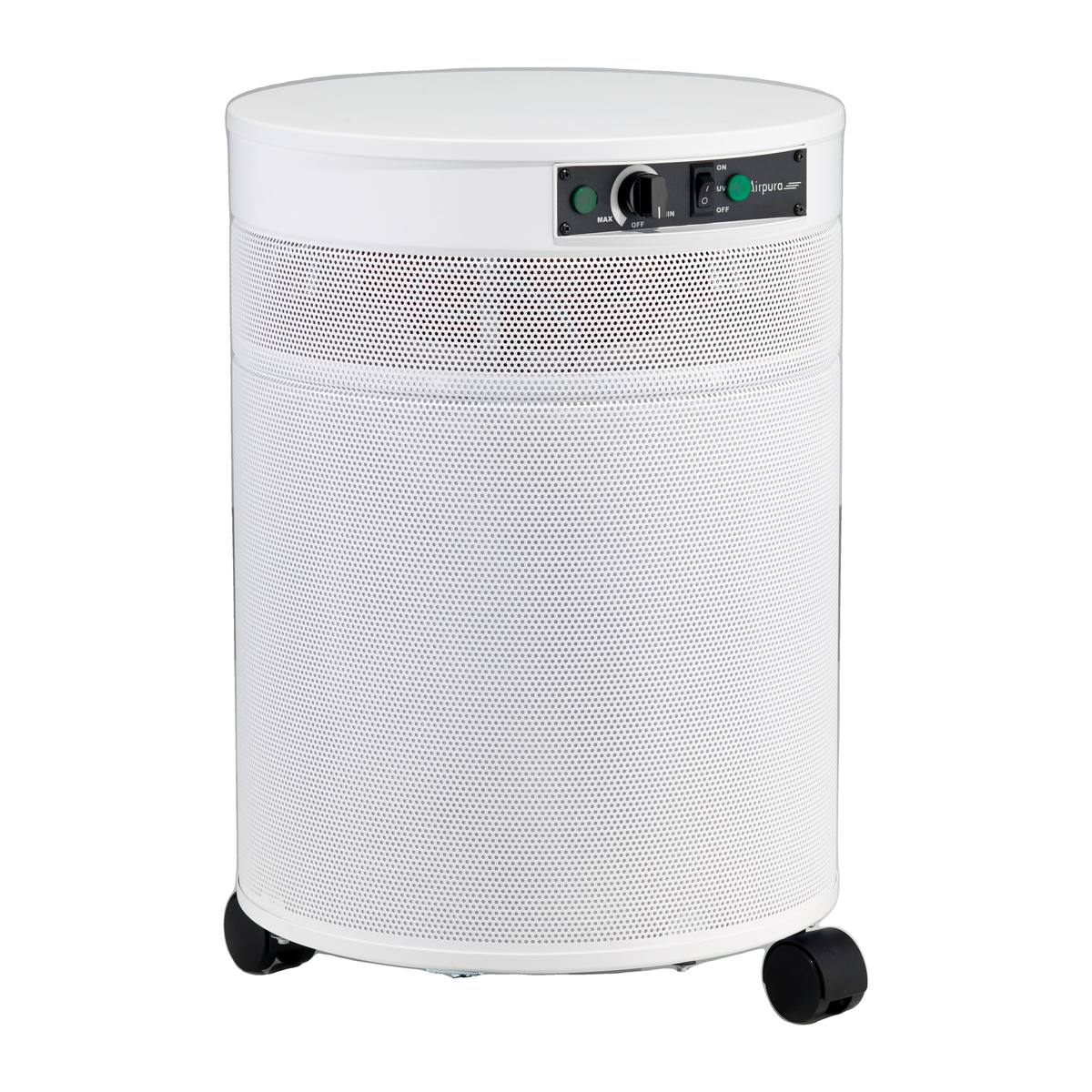 Airpura P600 Air Purifier, Mold and Chemicals, UVC and PCO, 18 lb Carbon, White, side view