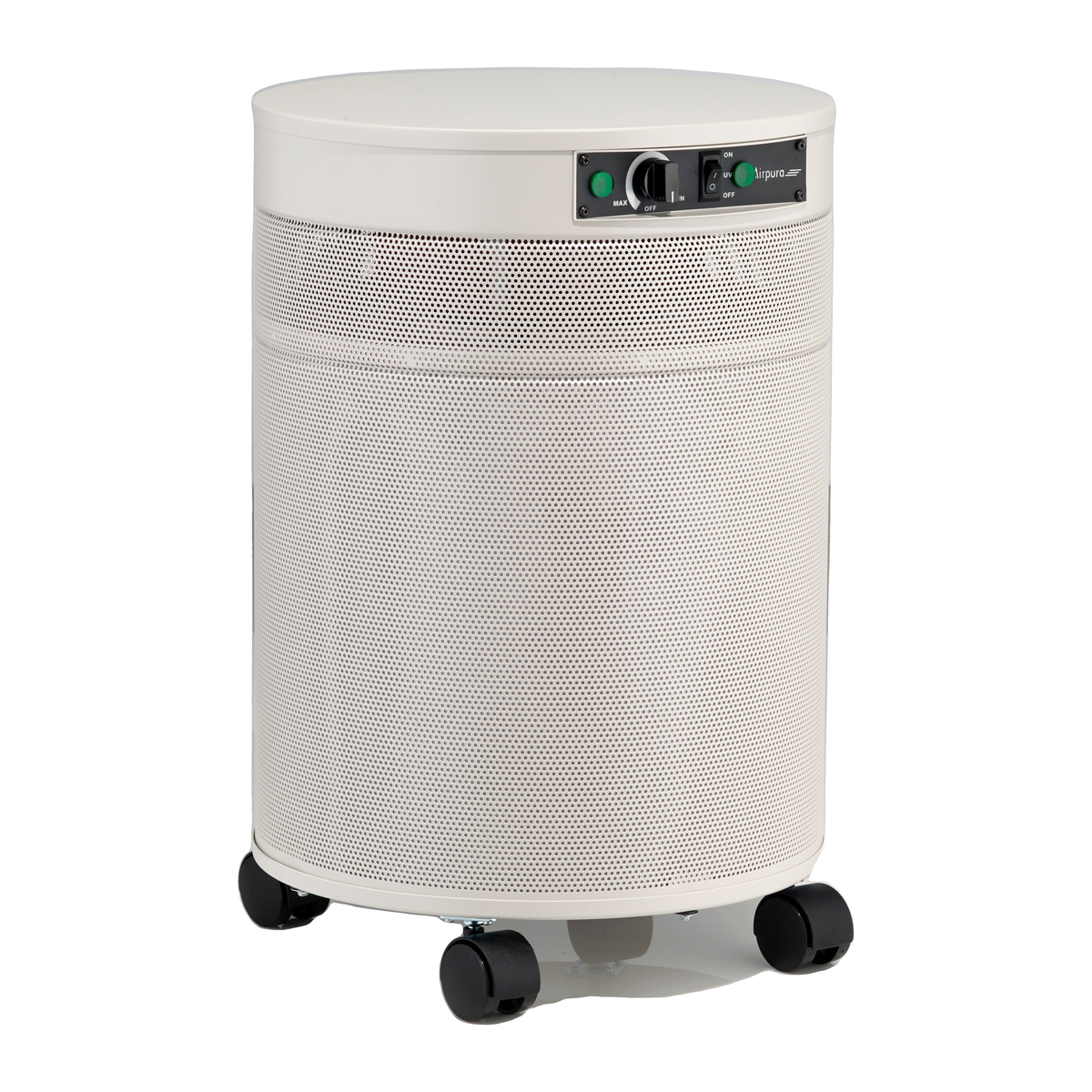 Airpura P600 Air Purifier, Mold and Chemicals, UVC and PCO, 18 lb Carbon, Cream, side view