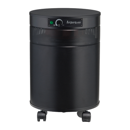 Airpura T600 Air Purifier, Tobacco Smoke, 26 lb Carbon, 2,000 Sq Ft, Black, front view