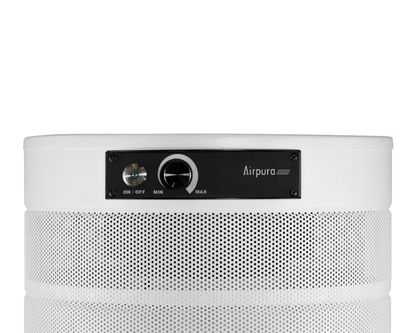 Airpura T600 DLX air purifier, control panel close up