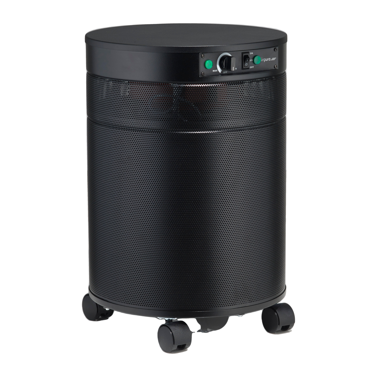 Airpura UV600 Air Purifier, Mold and Musty Air, UVC Lamp, 18 lb Carbon, Black, side view