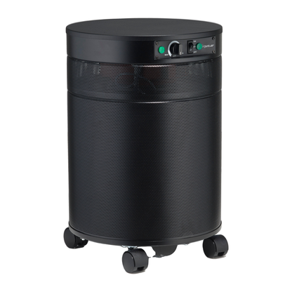 Airpura UV600 Air Purifier, Mold and Musty Air, UVC Lamp, 18 lb Carbon, Black, side view