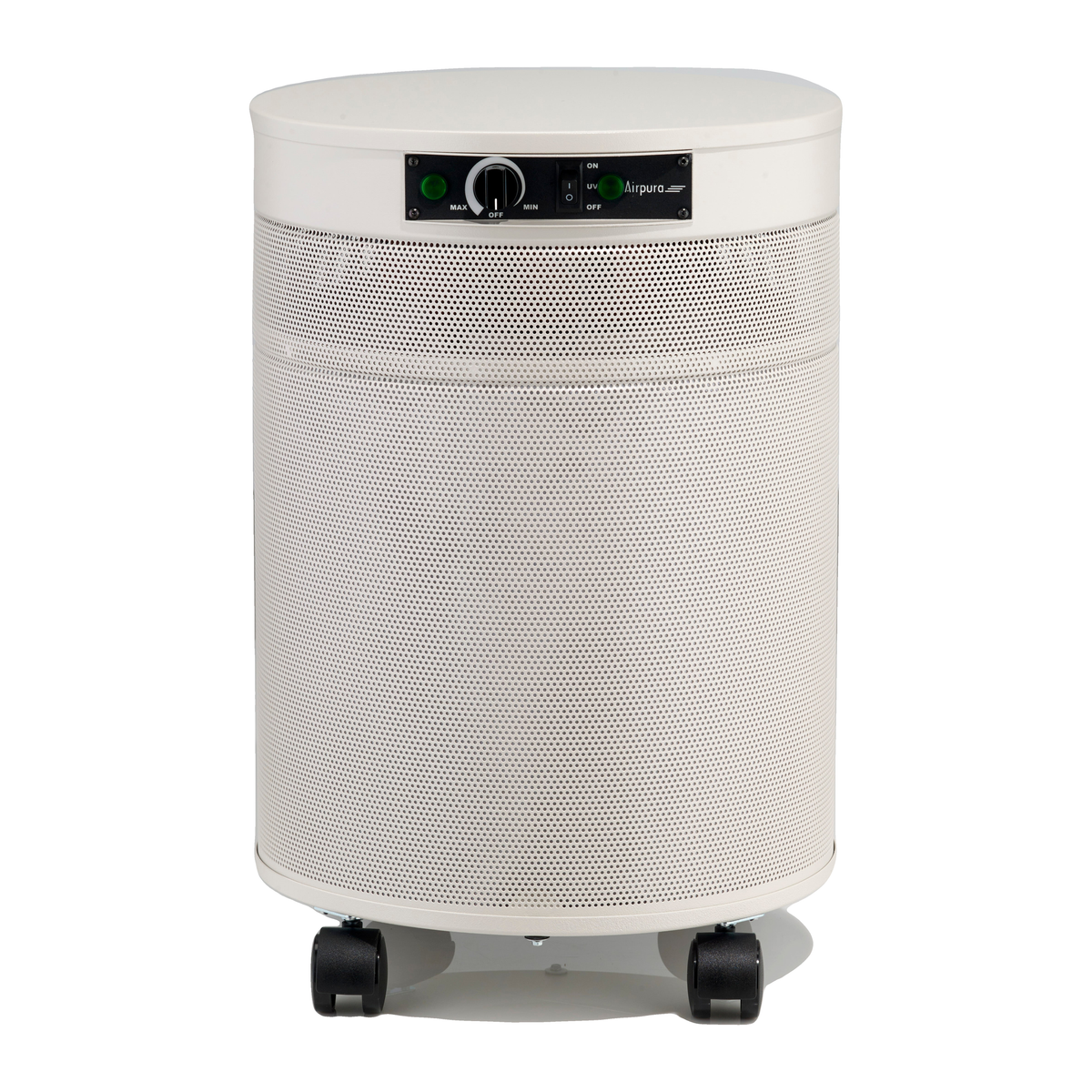 Airpura UV600 Air Purifier, Mold and Musty Air, UVC Lamp, 18 lb Carbon, Cream, front view