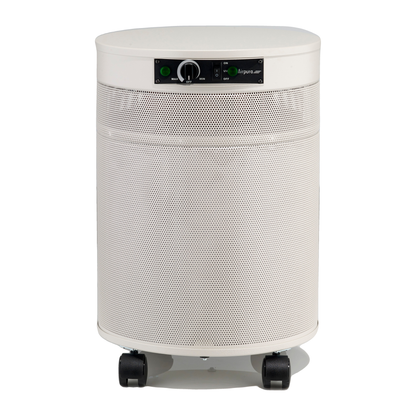 Airpura UV600 Air Purifier, Mold and Musty Air, UVC Lamp, 18 lb Carbon, Cream, front view