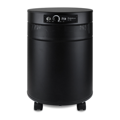 Airpura UV700 Air Purifier, Mold and Musty Air, UVC Lamp, 18 lb Carbon, Black, front view