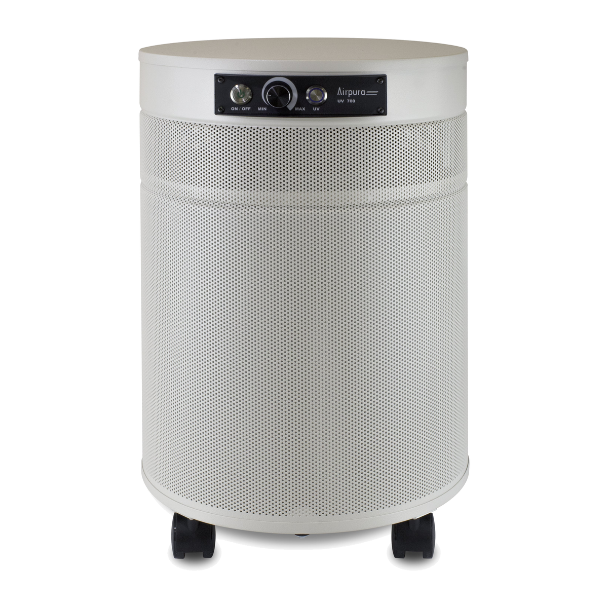 Airpura UV700 Air Purifier, Mold and Musty Air, UVC Lamp, 18 lb Carbon, Cream, front view