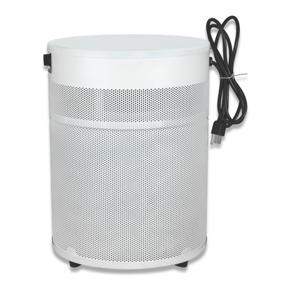 Airpura V400 white air purifier, side view