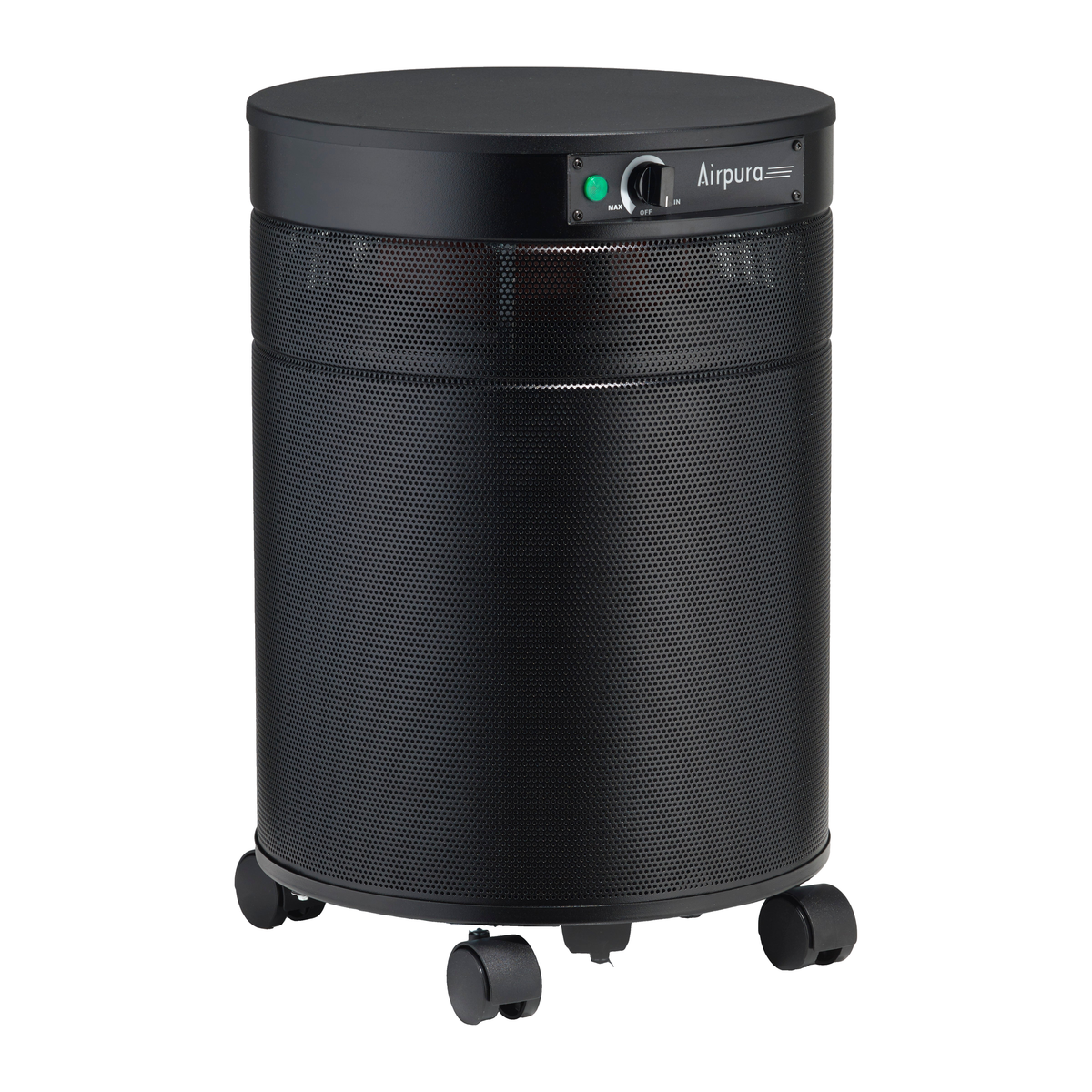Airpura V600 Air Purifier, VOCs and Wildfire Smoke, 18 lb Carbon, Black, side view