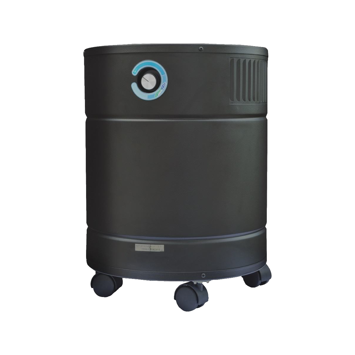 AllerAir AirMedic Pro 5 HD air purifier, Black, front view