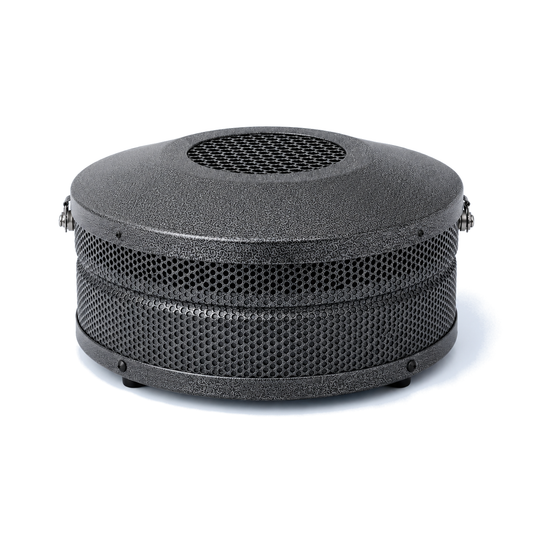 AllerAir MobileAir Plus Desktop HEPA grey air purifier, side view