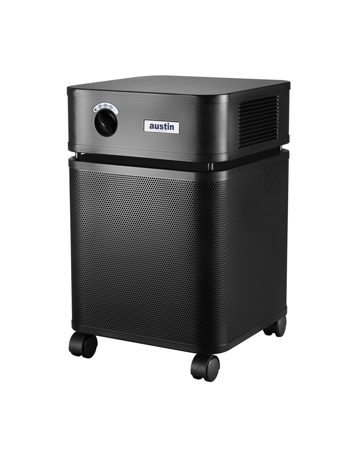 Austin Air HealthMate Air Purifier, Black, left view
