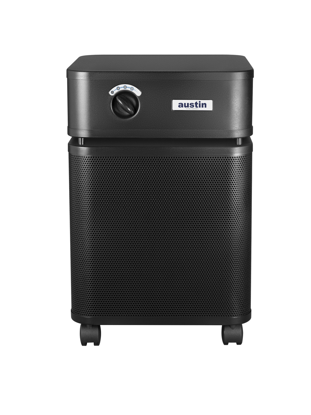 Austin Air HealthMate Plus Air Purifier, Black, front view