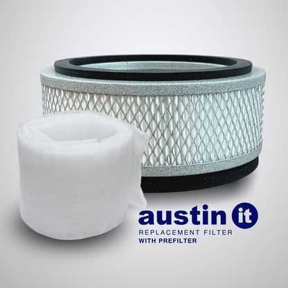Austin Air it Replacement Filter, HEPA Only, with pre-filter combo