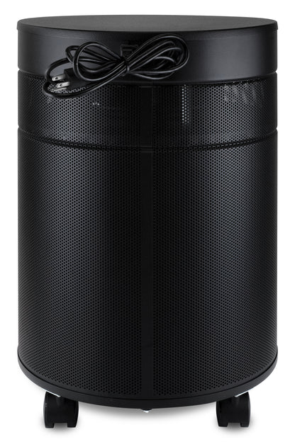 Airpura G700 Air Purifier, Odor-Free Carbon, MCS, 18 lb Carbon, Black, back view with power cord