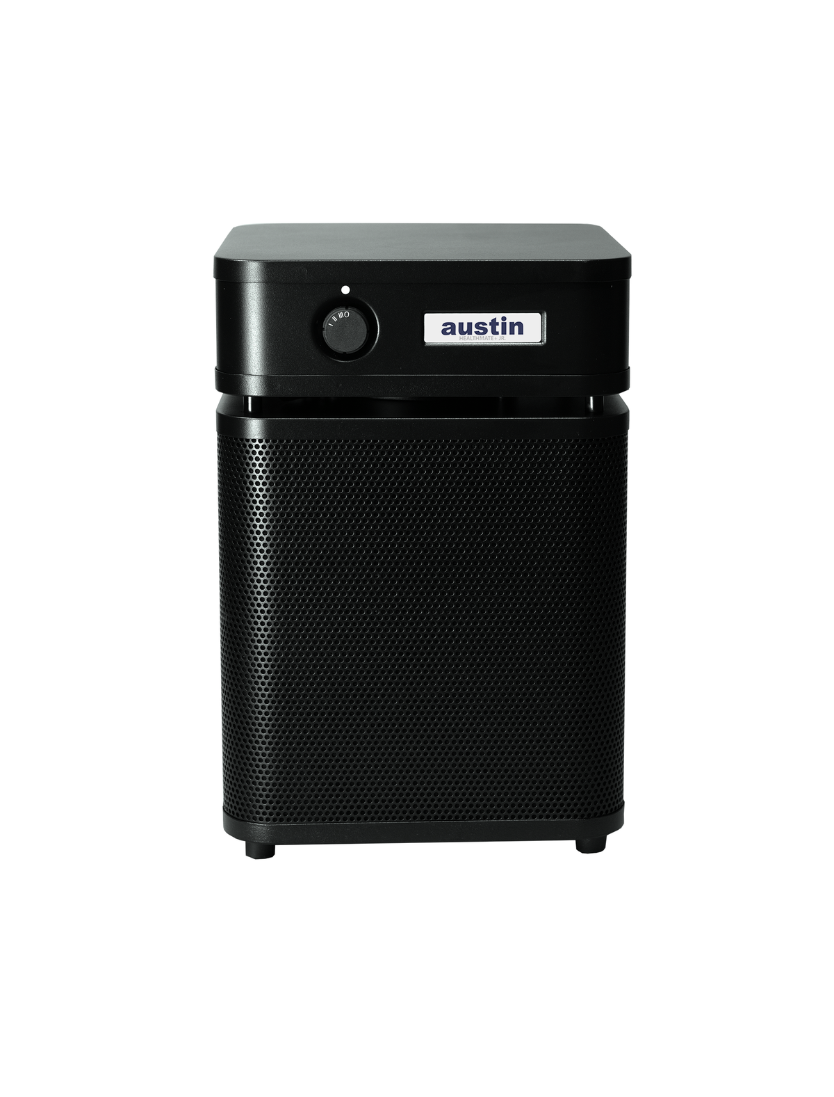 Austin Air HealthMate Plus Junior Air Purifier, Black, front view