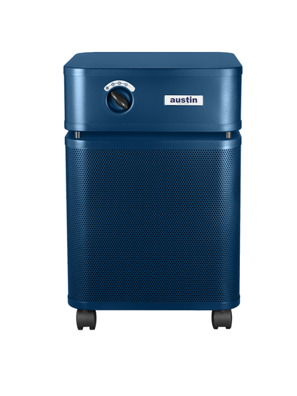 Austin Air HealthMate Plus Air Purifier, Midnight Blue, front view