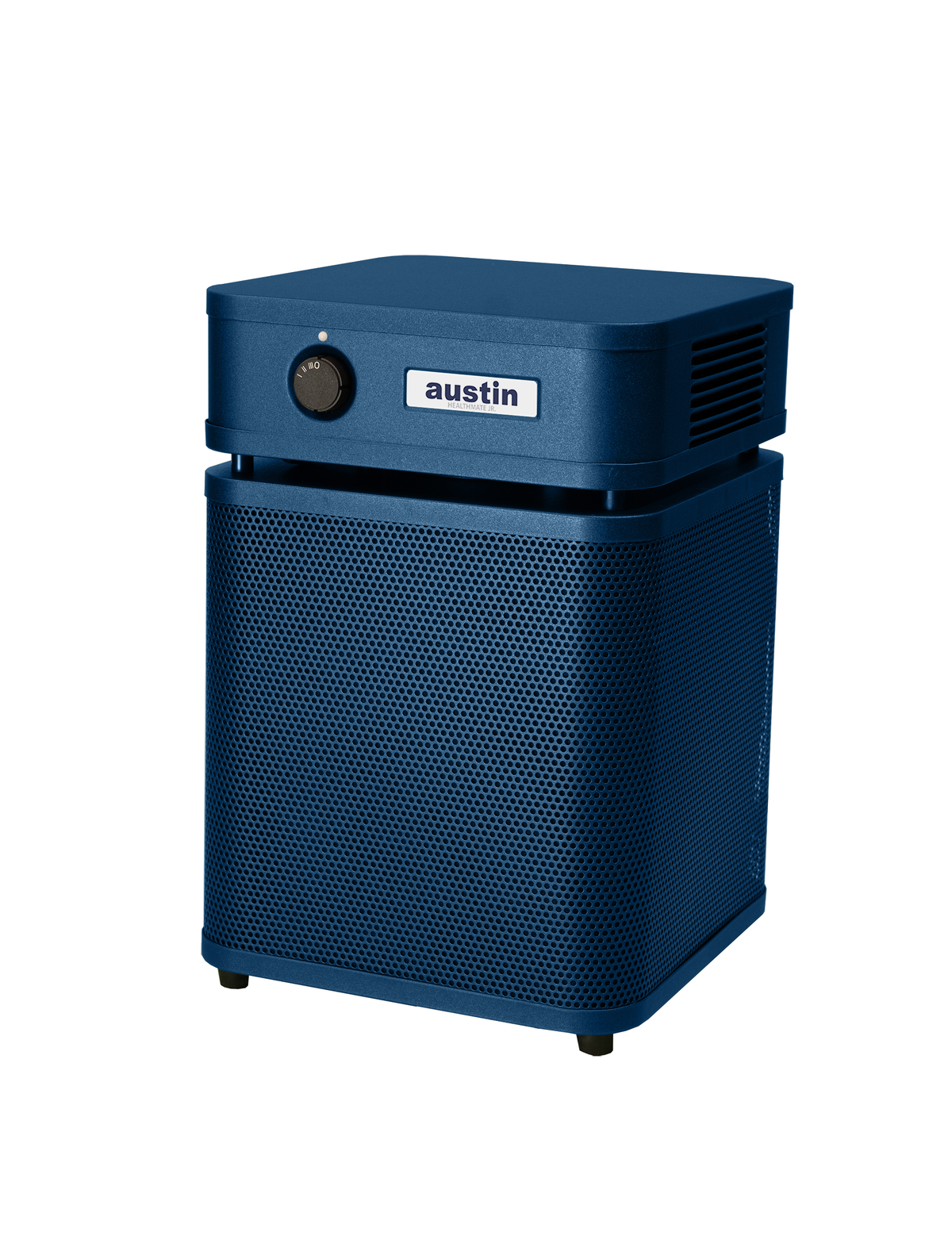 Austin Air HealthMate Junior Air Purifier, Midnight Blue, left view
