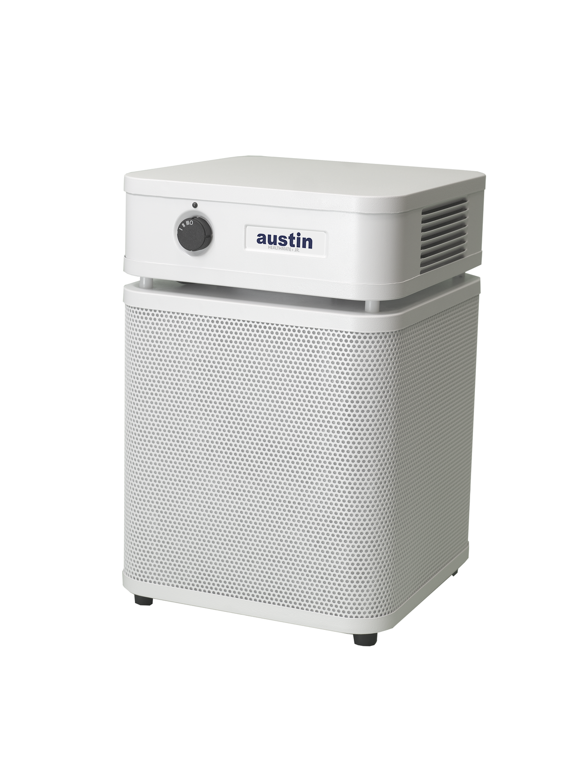 Austin Air HealthMate Plus Junior Air Purifier, White, left view