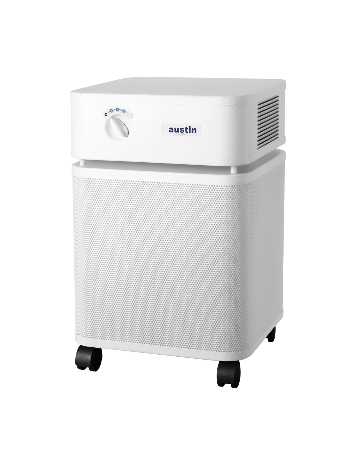 Austin Air HealthMate Plus Air Purifier, White, left view