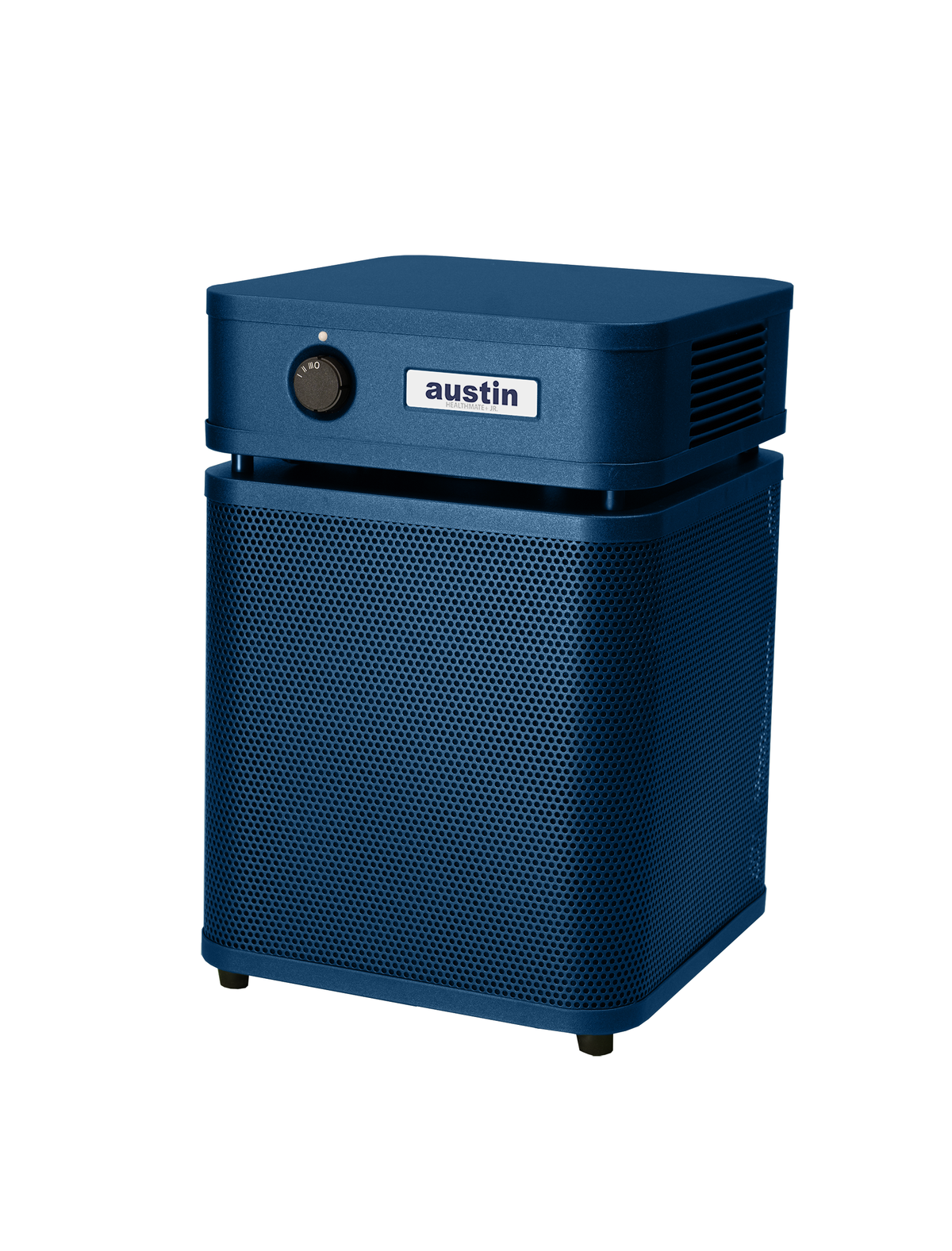 Austin Air HealthMate Plus Junior Air Purifier, Midnight Blue, left view