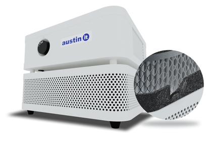 Austin Air it Personal Air Purifier, Odors and VOCs, Carbon Wrap, White, right view