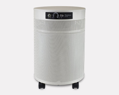 Airpura UV700 Air Purifier, Mold and Musty Air, UVC Lamp, 18 lb Carbon, Cream, front view on grey studio background
