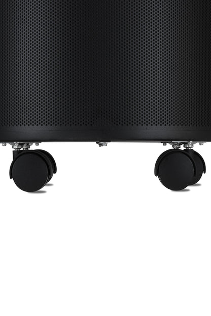 Airpura G700 Air Purifier, Odor-Free Carbon, MCS, 18 lb Carbon, Black, casters close up