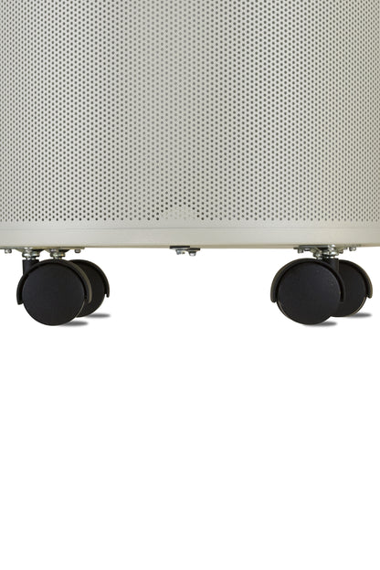 Airpura G700 Air Purifier, Odor-Free Carbon, MCS, 18 lb Carbon, Cream, casters close up