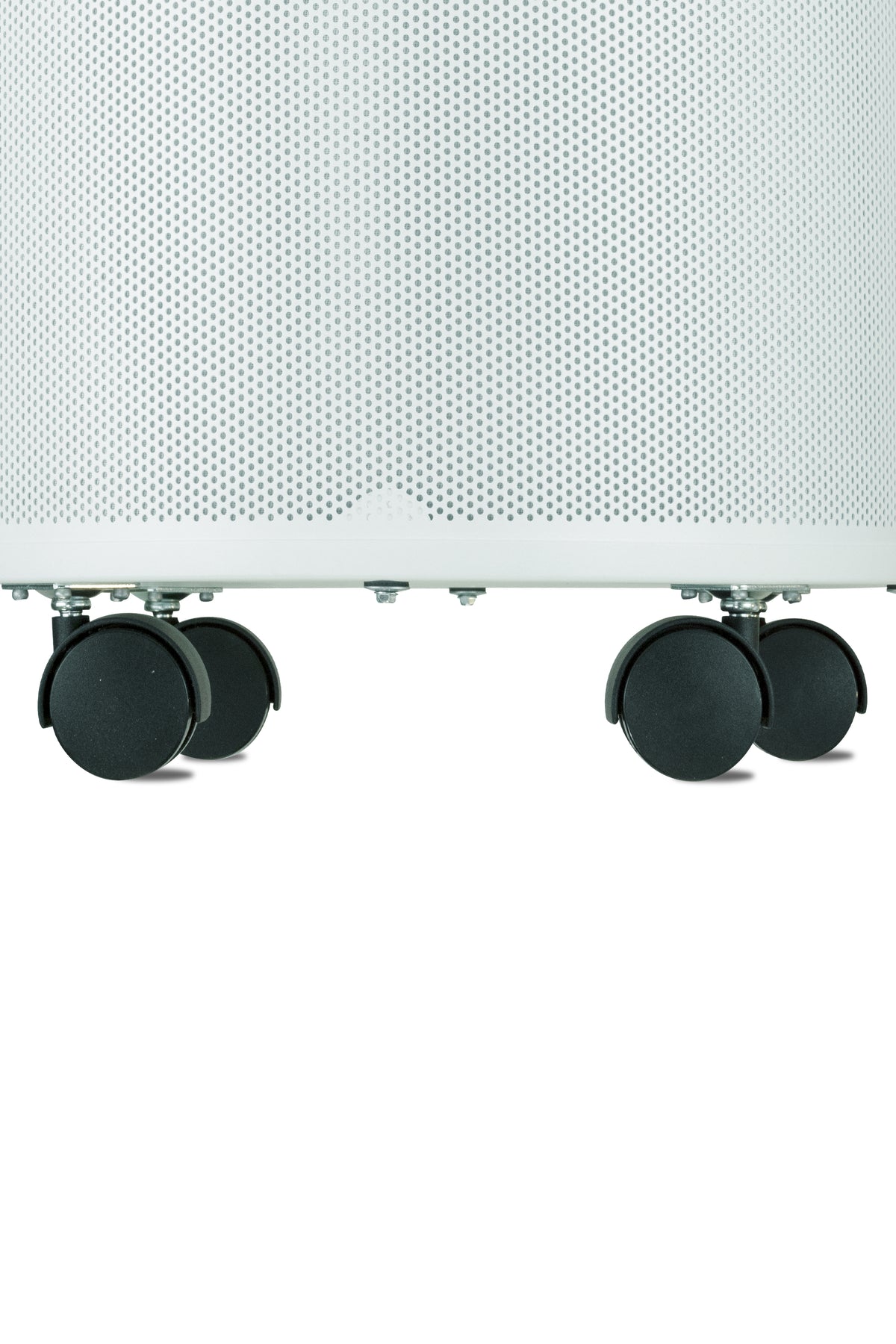 Airpura V700 Air Purifier, VOCs and Wildfire Smoke, 18 lb Carbon, White, casters close up